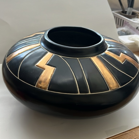 MCM Harris Potteries Vintage Cairo Black and Gold - Picture 4 of 8